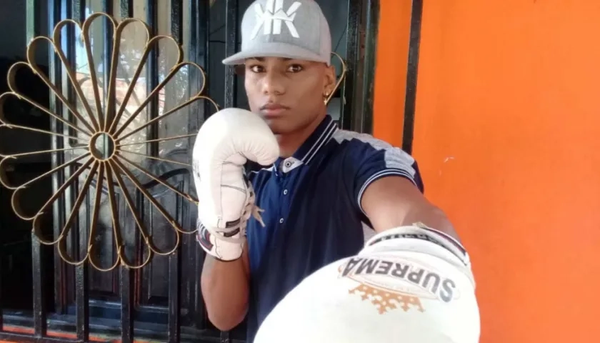 Brandon Valdés, boxeador barranquillero. 