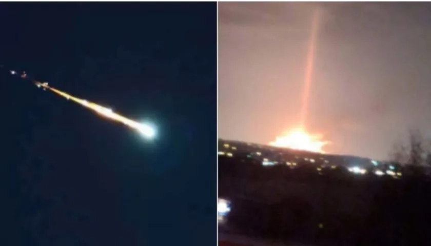 Decenas de ciudadanos compartieron en las redes sociales grabaciones del fenómeno.