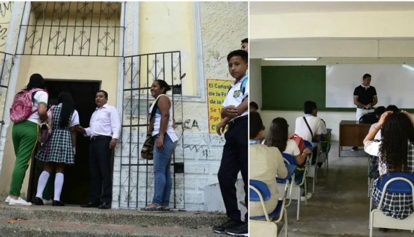 Profesores dieron la bienvenida a los alumnos.