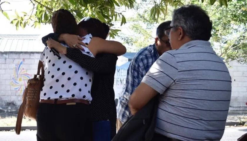 Familiares de Moisés Gerardo Coba Camargo.