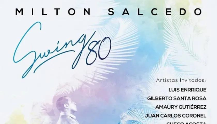 Carátula del álbum "Swing 80” de Milton Salcedo.