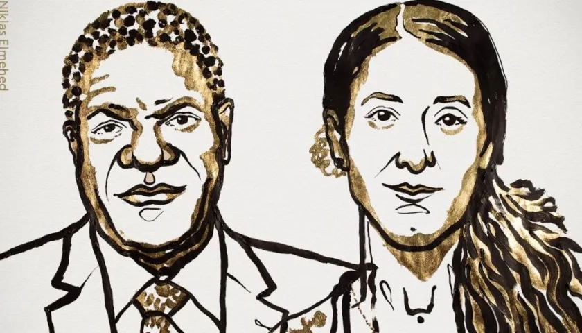El congoleño Denis Mukwege y la iraquí Nadia Murad fueron galardonados con el Nobel de Paz.