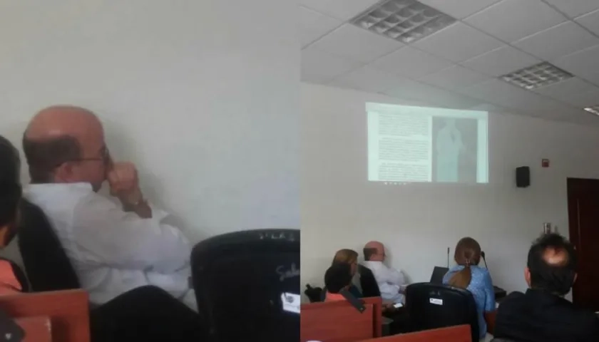 El Fiscal Gustavo Orozco Pertuz, en una de las audiencias.