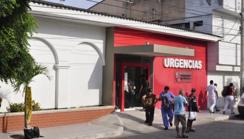 La víctima llegó sin vida al Hospital Juan Domínguez Romero.