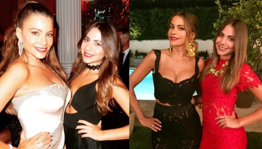 Sofía y Claudia Vergara.