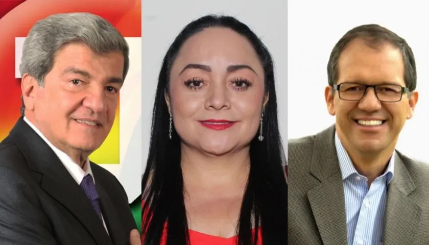 Jorge Géchem, Argenis Velásquez  y Humphrey Roa, excongresistas.