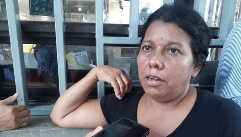 Belinda Meza, esposa de Jorge Coronado Ramos, el hombre que resultó muerto en un ataque a otra persona.