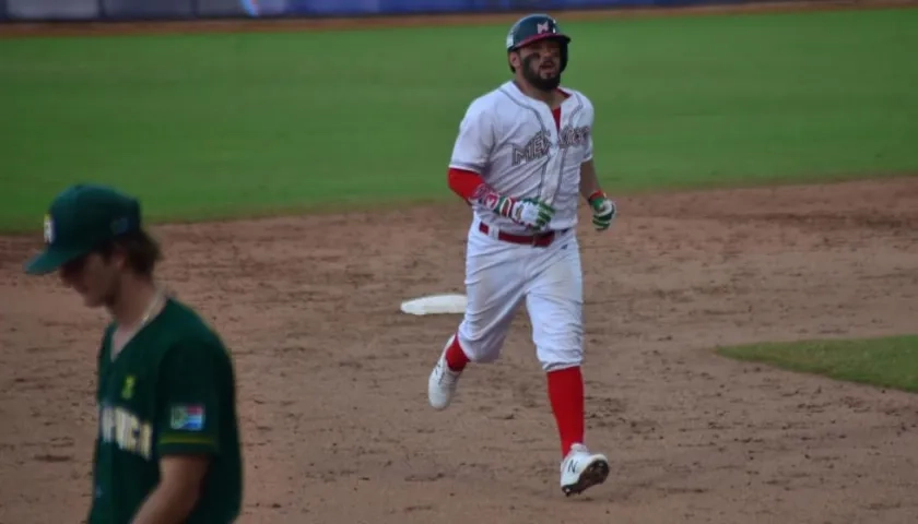 Imagen del juego entre México y Sudáfrica.