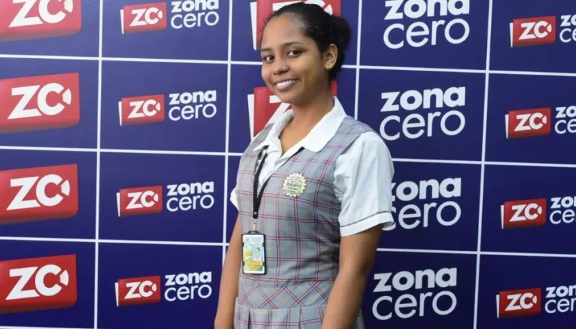 Dayana Palacios Santiago, estudiante con el puntaje más alto de Soledad.