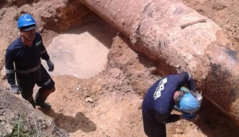 Triple A evalúa los daños en en el barrio Recreo.