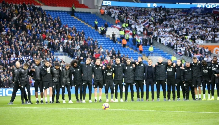 Momento del minuto de silencio.