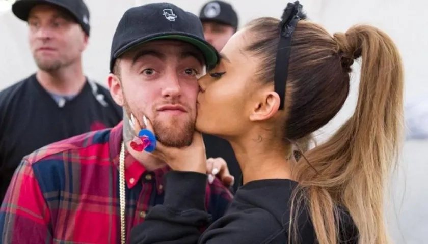 El rapero Mac Miller y la cantante Ariana Grande.