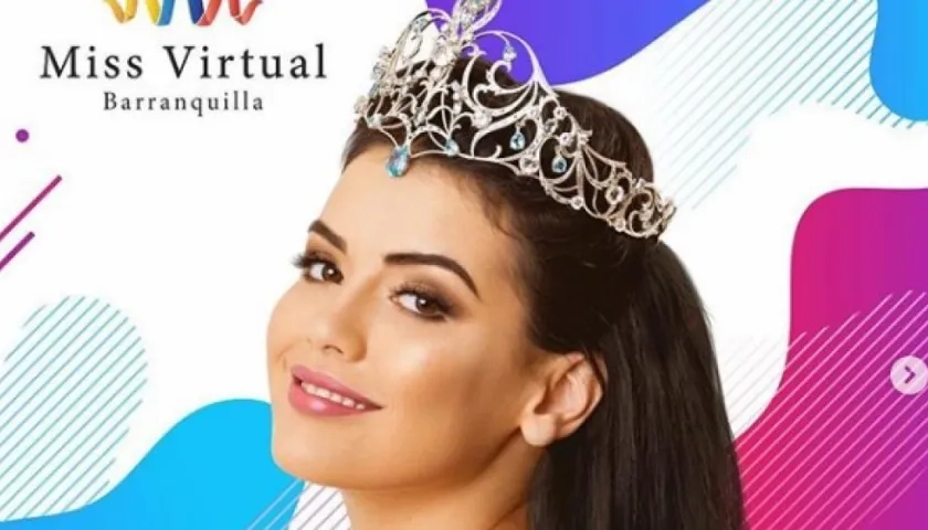 Imagen del concurso Miss Virtual Barranquilla.
