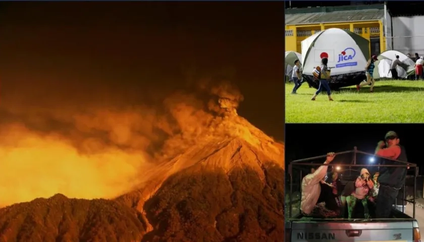 Erupción del Volcán de Fuego deja más de 4.000 evacuados.