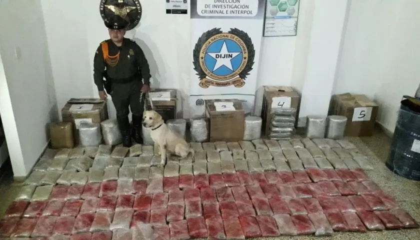 En la foto, la marihuana decomisada. Por el hecho no hubo capturas