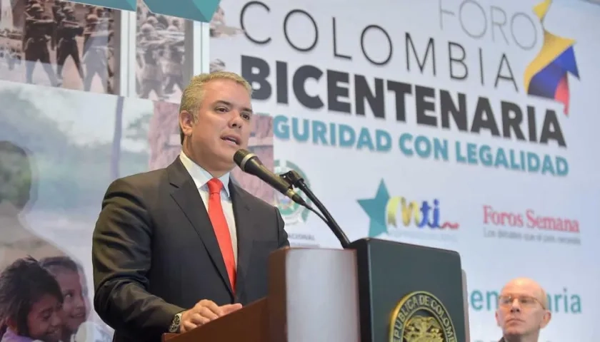 El presidente colombiano, Iván Duque