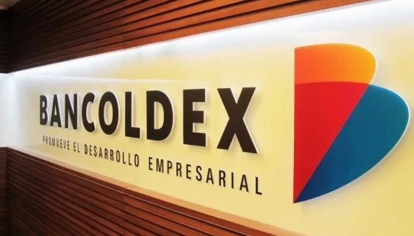 Logo del banco de desarrollo empresarial colombiano Bancóldex.