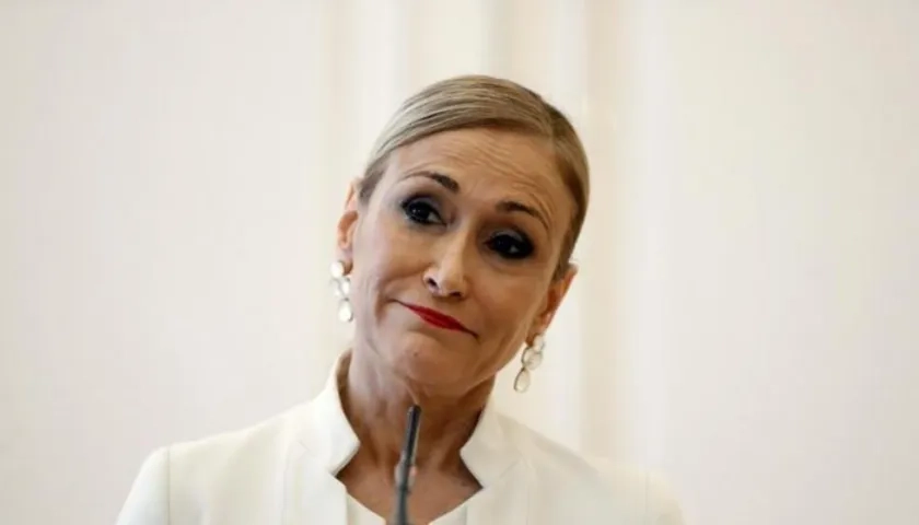 Cristina Cifuentes, expresidenta conservadora de la región de Madrid .