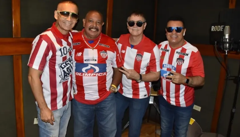 Los cantantes Álvaro Ricardo, Juan Piña, Charlie Gómez y Edwin ‘El fantasma’ Gómez.
