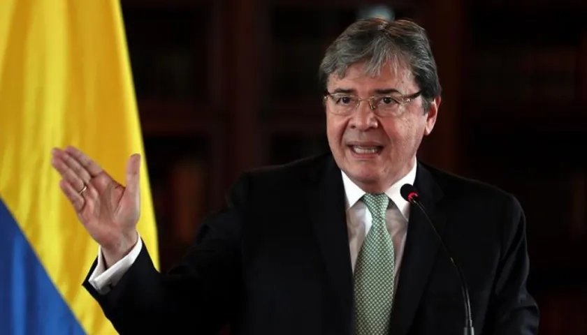 El canciller colombiano, Carlos Holmes Trujillo