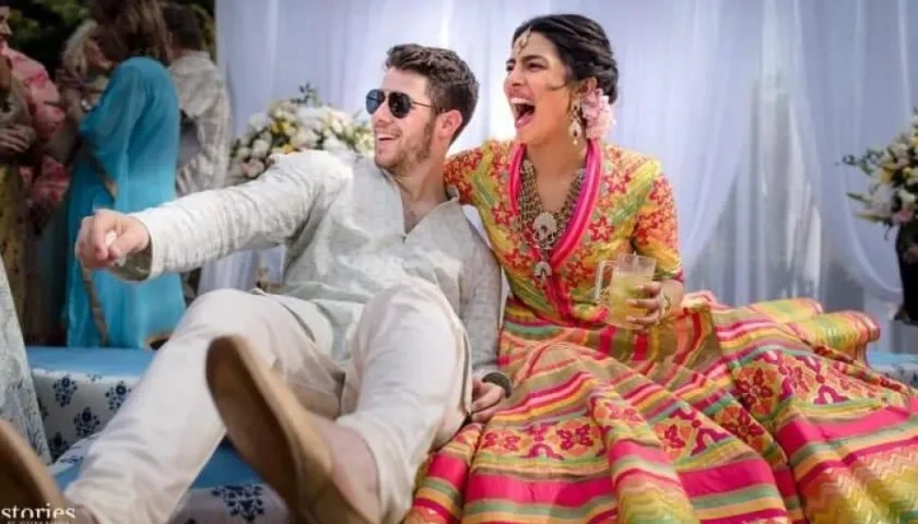 El cantante Nick Jonas y la actriz Priyanka Chopra.