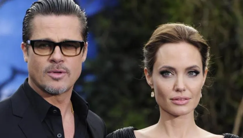 Los actores Brad Pitt y Angelina Jolie.