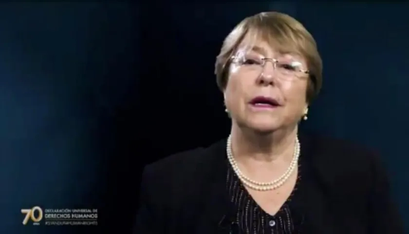 Michelle Bachelet,  Alta Comisionada para los Derechos Humanos.