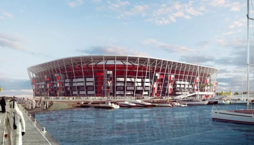 El estadio Ras Abu Aboud.