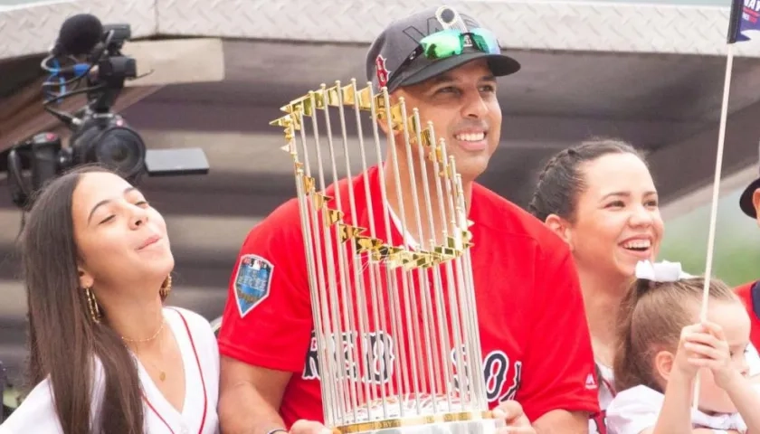 Alex Cora, mánager de los Medias Rojas de Boston. 