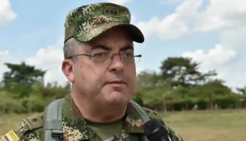 El jefe del Estado Mayor, general Ricardo Jiménez.