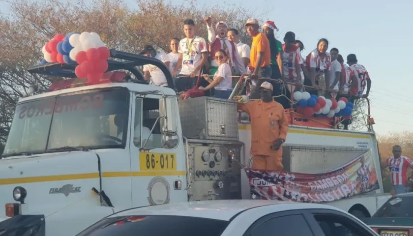 Recibimiento a Luis Díaz.