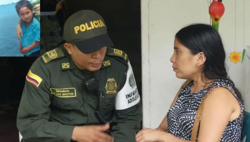 Imagen de 'Albertico' y su mamá, Yuliana Sanguino.