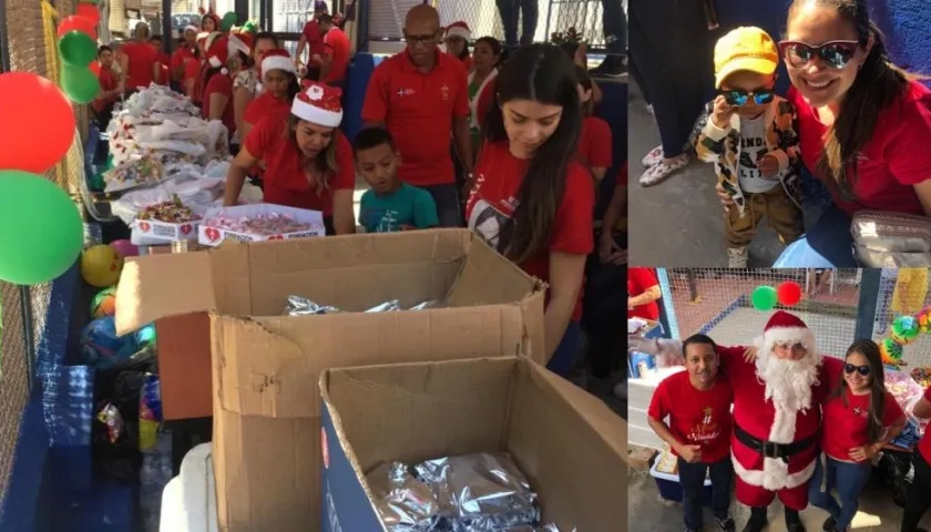 Entrega de regalos en la Cárcel Modelo.