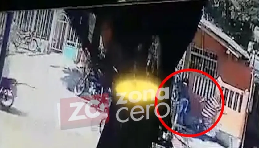 Momento del asesinato. 