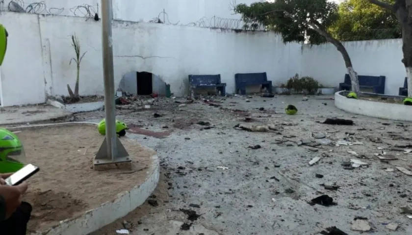 Esta es una de las primeras imágenes de cómo quedó la estación San José.