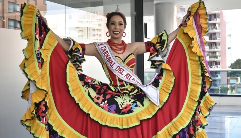 María Alejandra Borrás, reina del Carnaval del Atlántico.