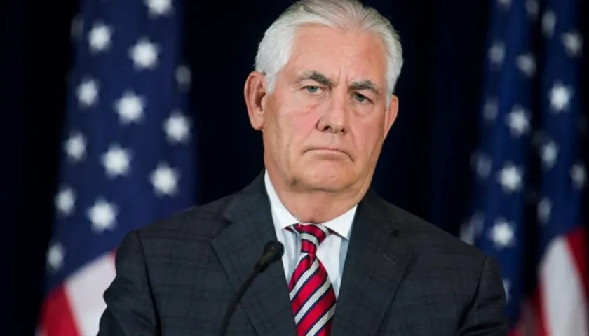 Rex Tillerson,  secretario de Estado de EE.UU. 