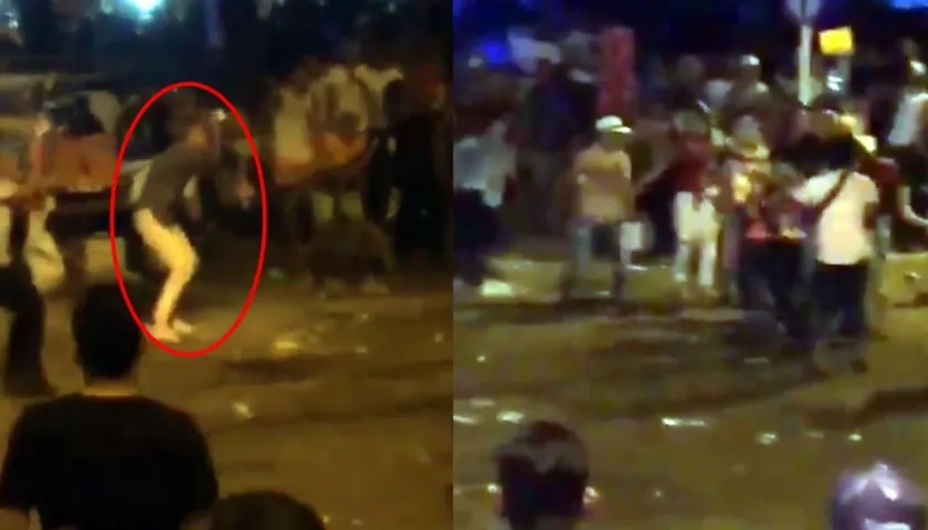 Convertida en una batalla campal terminó la zona del ‘Pradito