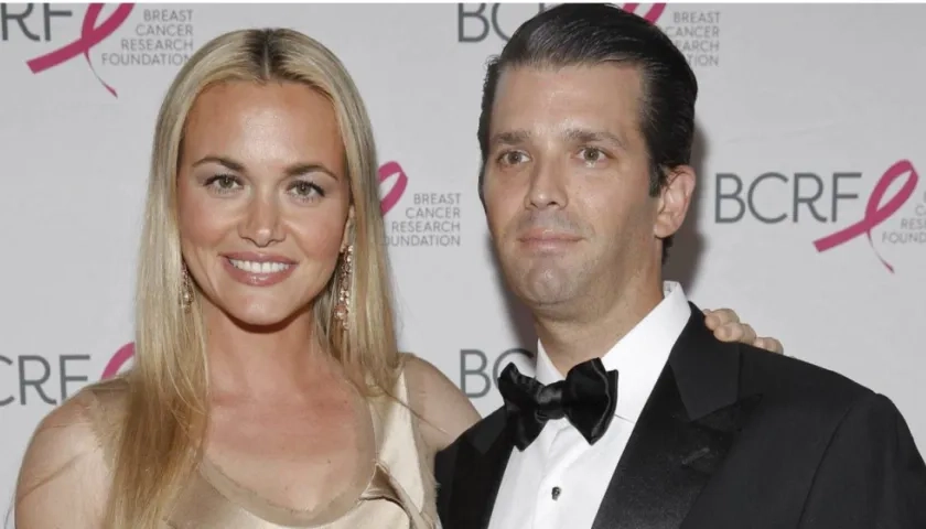  Vanessa Trump en la foto en compañía de Donald Trump Jr.