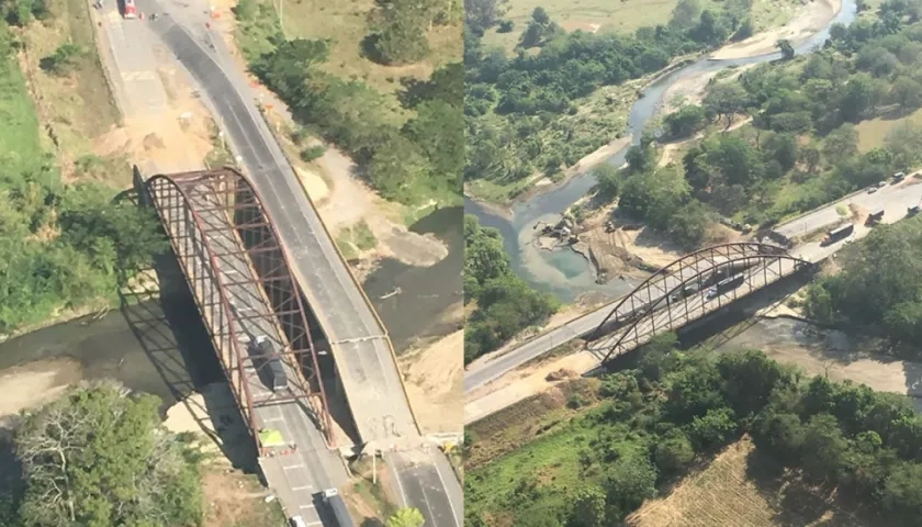 El Puente Simaña, reabierto al paso vehicular.