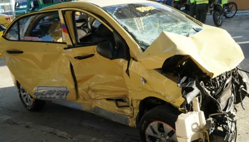 Foto del accidente fatal del sábado de Carnaval en el que murió una persona.