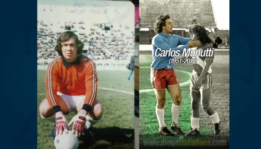 Dos escenas de 'El Loco', una de ellas con Diego Maradona.