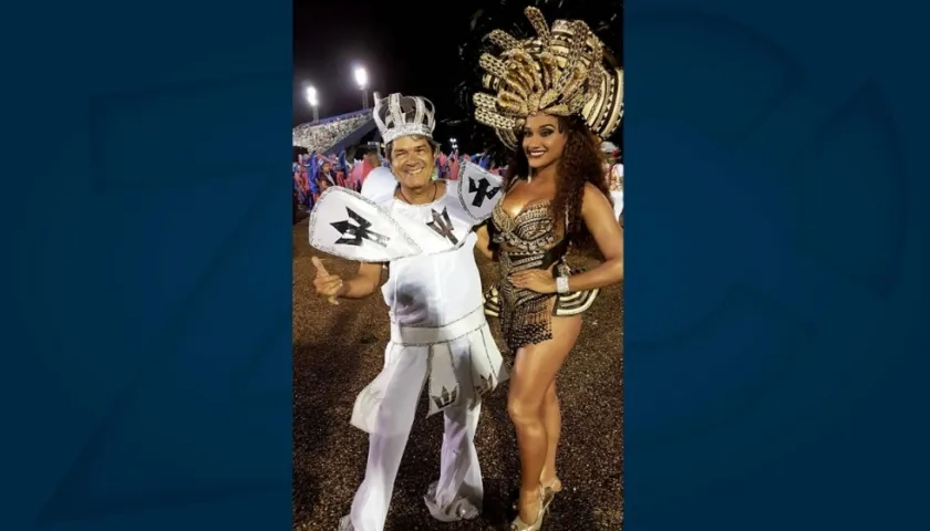 Kelly Johana Gómez, durante el desfile en Manaos.