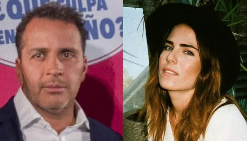 El productor Gustavo Loza y la actriz Karla Souza.