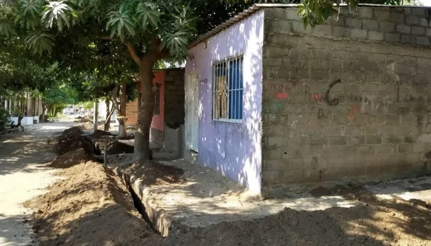 Calle 55B con carrera 1A1, barrio Ciudad Paraíso del municipio de Soledad