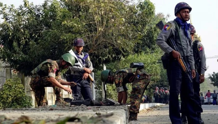 Las bombas causaron daños menores a nivel de infraestructura.