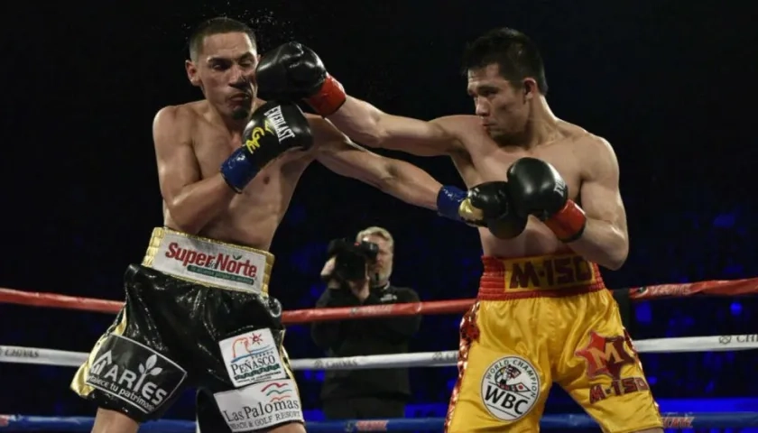 Srisaket Sor Rungvisai en el combate contra el mexicano Juan Francisco Estrada.