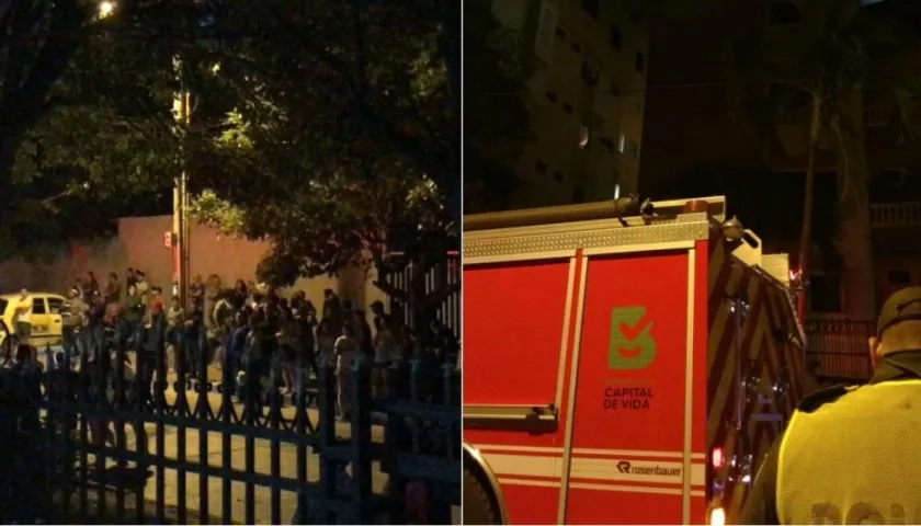 Bomberos hizo presencia en el lugar.