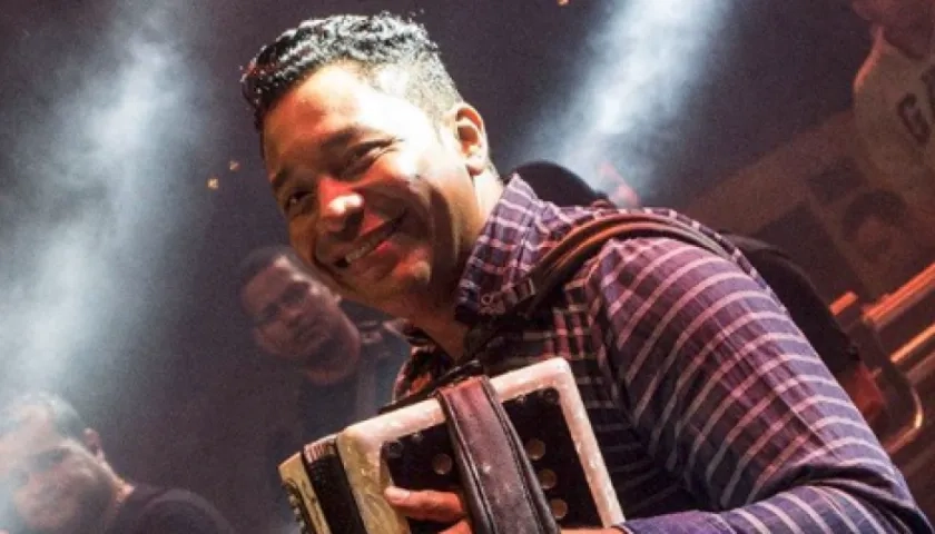 El acordeonero Juan José Granados.