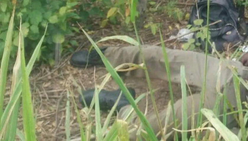 El hombre había salido el viernes a cazar conejos.